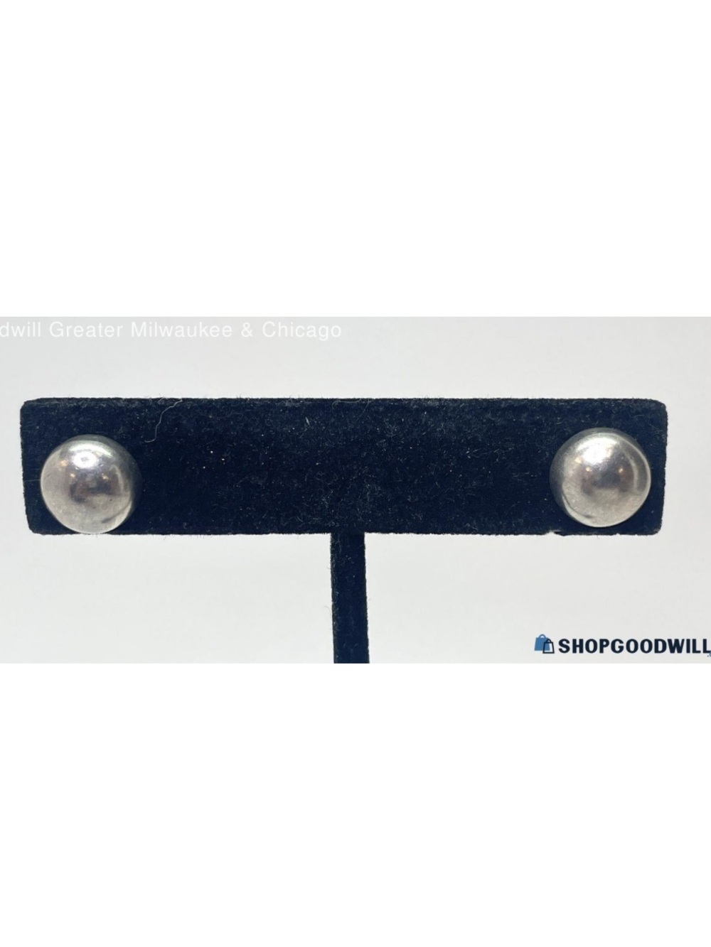 Classic 925 Sterling Dome Stud Post Earrings 2.0g